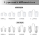 Антихропіння набір з 8 вставок в ніс різних розмірів проти хропіння носовий розширювач у футлярі - зображення 2