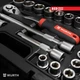 Набор инструментов с трещоткой Wurth Redstripe 1/2" в кейсе 22 предмета (5763112022) - изображение 4