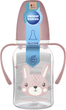 Стандартна пляшечка Canpol Babies Cute Animals Зайчик з ручками 120 мл (11/823_pin) - зображення 3