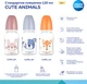 Стандартная бутылочка Canpol Babies Cute Animals Собачка 120 мл (11/851_blu) - изображение 4