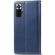 Кожаный чехол-книжка GETMAN Gallant (PU) для Xiaomi Redmi Note 10 Pro / 10 Pro Max Синий - изображение 1