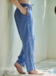 Чоловічі лляні штани джинс M - linen island (133406) - зображення 3