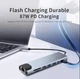USB-хаб XoKo AC-550 8 в 1, Type-C to RJ45+HDMI+2xUSB+ TF, SD reader+ PD Type-C - х2 (XK-AC550-SL) - изображение 2