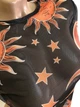 Женская прозрачная сеточная кофточка топ с принтом Honey Fashion Accessories S черный (10-120) - изображение 6