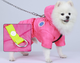 Комбінезон для собак та котів EcoToys Rose S малиновий A: 24 см B: 32 см C: 28 см 6958 - зображення 4
