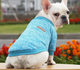 Кофта для собак та котів EcoToys Lake Blue S ряба блакитна A: 25 см B: 34 см C: 20 см 7087 - зображення 4