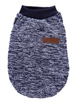 Кофта для собак и котов EcoToys Black Blue XS рябая темно-синяя A: 20 см B: 31 см C: 19 см 7117 - изображение 1