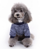 Кофта для собак и котов EcoToys Black Blue XS рябая темно-синяя A: 20 см B: 31 см C: 19 см 7117 - изображение 3