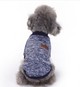Кофта для собак и котов EcoToys Black Blue XS рябая темно-синяя A: 20 см B: 31 см C: 19 см 7117 - изображение 4