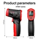 Пирометр HABOTEST HT641B+ цифровой инфракрасный термометр -50–600 °C EMS=0.1-1.00 DS=12:1 - изображение 6