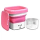 Стиральная машина силиконовая складная Stenson R93623 "Mini" 6 л Pink - изображение 4