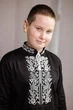 Сорочка-вишиванка для хлопчика Family Tradition сатин 68 чорний Чорне та біле - зображення 2