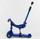 Самокат-велобег 3в1 Best Scooter BS-27018. 3 PU колеса с подсветкой, сидение, амортизаторы, родительская ручка - изображение 3