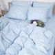 Простынь на резинке MirSon евро 200x220+25 см 0842 Light Blue Сатин (2200002024488) - изображение 6