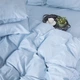 Простынь на резинке MirSon евро 200x220+25 см 0842 Light Blue Сатин (2200002024488) - изображение 10
