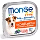 Вологий корм для собак Monge Dog Wet Fruit індик з чорницею 100 г (70013208) - зображення 1