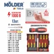 Набор отверток изолированных с индикатором напряжения Molder MT35213 VDE 1000В 13шт - изображение 4