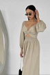Двухстороннее платье Jadone Fashion Аскания M-L бежевое - изображение 1