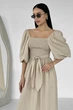 Двухстороннее платье Jadone Fashion Аскания M-L бежевое - изображение 6