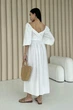 Двухстороннее платье Jadone Fashion Аскания XL-XXL белое - изображение 5
