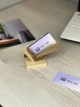 Декоративна візитниця з горіхової деревини "Галочка" - изображение 1