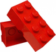 Pojemnik w kształcie klocka LEGO Storage Brick 8 Czerwony (40041730) - obraz 2