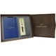 Подарунковий набір: Коробка + Кулькова ручка Parker JOTTER 17 CT 15 632 + Блокнот Axent Partner I'm Ukrainian синій 8201-02-A-UKR - зображення 1