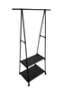 Вішалка стійка органайзер для одягу металева THE NEW COAT RACK з полицею для взуття на колесах 160 х 55 х 42 см навантаження до 20 кг - зображення 4