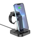 Бездротовий зарядний пристрій Wireless Charger 3 in 1 — Hoco CW43 — black 8L2DZ5E55A - зображення 2