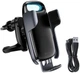 Тримач для телефону в автомобіль Baseus Milky Way Electric Bracket з бездротовою зарядкою 15W Black (WXHW02-01) - зображення 4