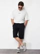 Шорты хлопковые длинные мужские Trendyol TMNSS24SR00036 S Черные (8683049620341) - изображение 5