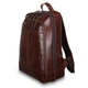 Тёмно-коричневый кожаный рюкзак мужской Ashwood Leather 8144 Brown - изображение 4