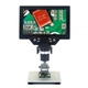 Мікроскоп цифровий з 7" дюймовим LCD екраном та підсвічуванням GAOSUO G1200HDB, зі збільшенням до 1200X, з акумулятором - зображення 2
