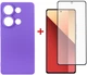 Комплект чохол для смартфона + скло DENGOS для Xiaomi Redmi Note 13 Pro 4G Purple (DG-KM-64) - зображення 1