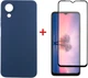 Комплект чехол для смартфона + стекло DENGOS для OPPO A17K Blue (DG-KM-02) - изображение 1