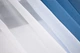Кухонные шторы VR-Textil № 017к комбинированные с подвязками голубой с белым 265х170 см (50-010) - изображение 4