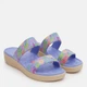 Женские шлепанцы для пляжа Joybees The Cute Sandal WTCSD.BPF. 39.5 (W9) 25.7 см Blue Iris Painted Floral (810067715300) - изображение 3
