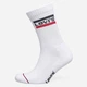 Набор женских носков хлопковых Levi's Regular Cut Logo 902012001 35-38 2 пары Белый (8720245286688) - изображение 3