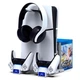 Док-станция подставка для консоли и геймпадов для PS5/PS5 Slim iPega PG-P5S009 с подсветкой Белый - изображение 1