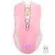 Компьютерная проводная игровая мышь Onikuma CW905 с RGB подсветкой Розовый - изображение 1