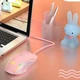 Компьютерная проводная игровая мышь Onikuma CW905 с RGB подсветкой Розовый - изображение 5
