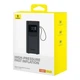 Портативный автомобильный компрессор мото насос Baseus SuperMini Pro Series 50 Вт, 4000mAh, Type-C (C11159300111-00) Черный - изображение 12
