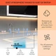 Острівна кухонна витяжка Klarstein Chandelier XL 90см, циркуляція повітря 590м³/год LED, сенсорна,чорна (10033108) - зображення 3