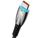 Дата кабель Baseus Glimmer Series Fast Charging Data Cable USB to Type-C 100W 1m (CADH00040) Black - изображение 2
