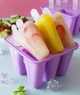 Набор силиконовых форм для мороженого на 6 полостей с пластиковыми крышечками, цв. фиолетовый (82858985) - изображение 1