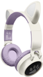 Słuchawki Lexibook Wireless Headphones with Luminous Cat Ears White (HPBTKT) - obraz 2