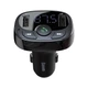 ФМ-модулятор Baseus T-Typed Bluetooth MP3/Charger with Car Holder (CCTM-01) Black - изображение 1