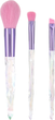 Zestaw pędzli do makijażu Mad Beauty Crystal Makeup Brush Trio Frozen 3 szt (5060895837018) - obraz 3