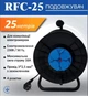 Подовжувач на котушці ULTRALIGHT RFC-25, 4 розетки, провід 3*2,5мм.кв (із заземленням), довжина 25м (6759) - зображення 2