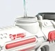 Детский игрушечный водный пистолет Water Gun Space 200 мл на аккумуляторе, бело-красный (82965556) - изображение 4